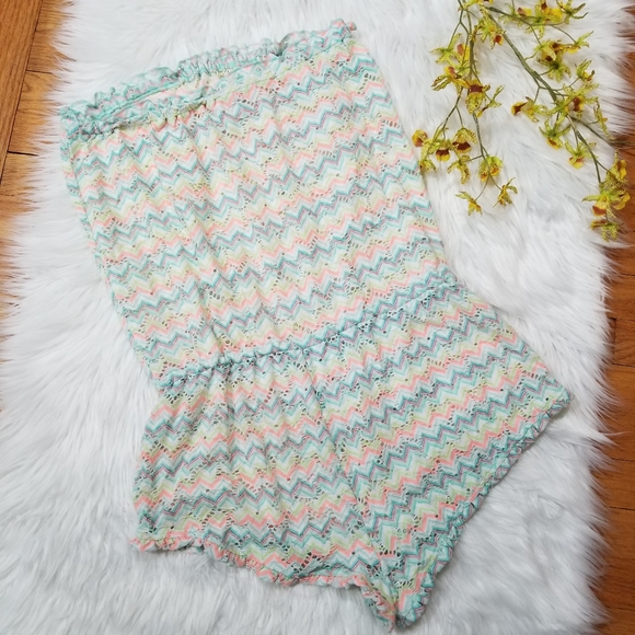 VICTORIA S' SECRET Multicolor Romper O Cover Swimsuit SIZE L/G.. - Picture 4 of 12